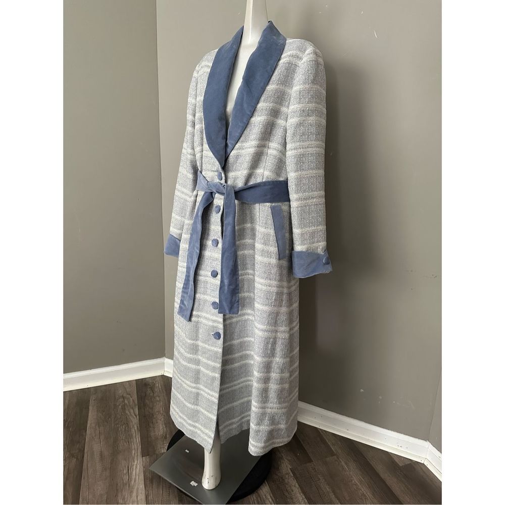 Markarian Contrast Trim Wool Coat Size 16 $2650 - Picture 7 of 12